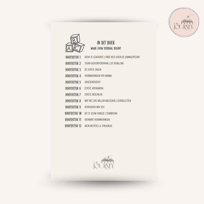 Baby's Eerste Jaar | Zwangerschap tot Eerste Verjaardag | 3 kleuren