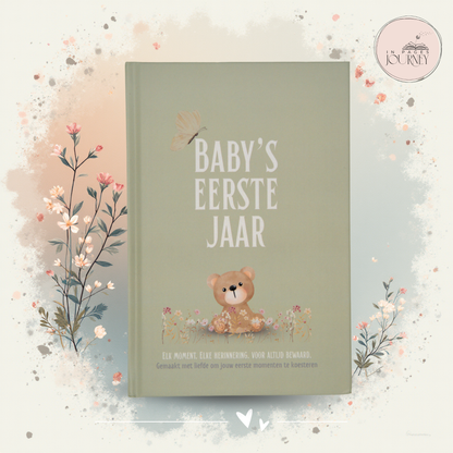 Baby's Eerste Jaar | Van Zwangerschap tot Eerste Verjaardag | Verkrijgbaar in 3 pasteltinten