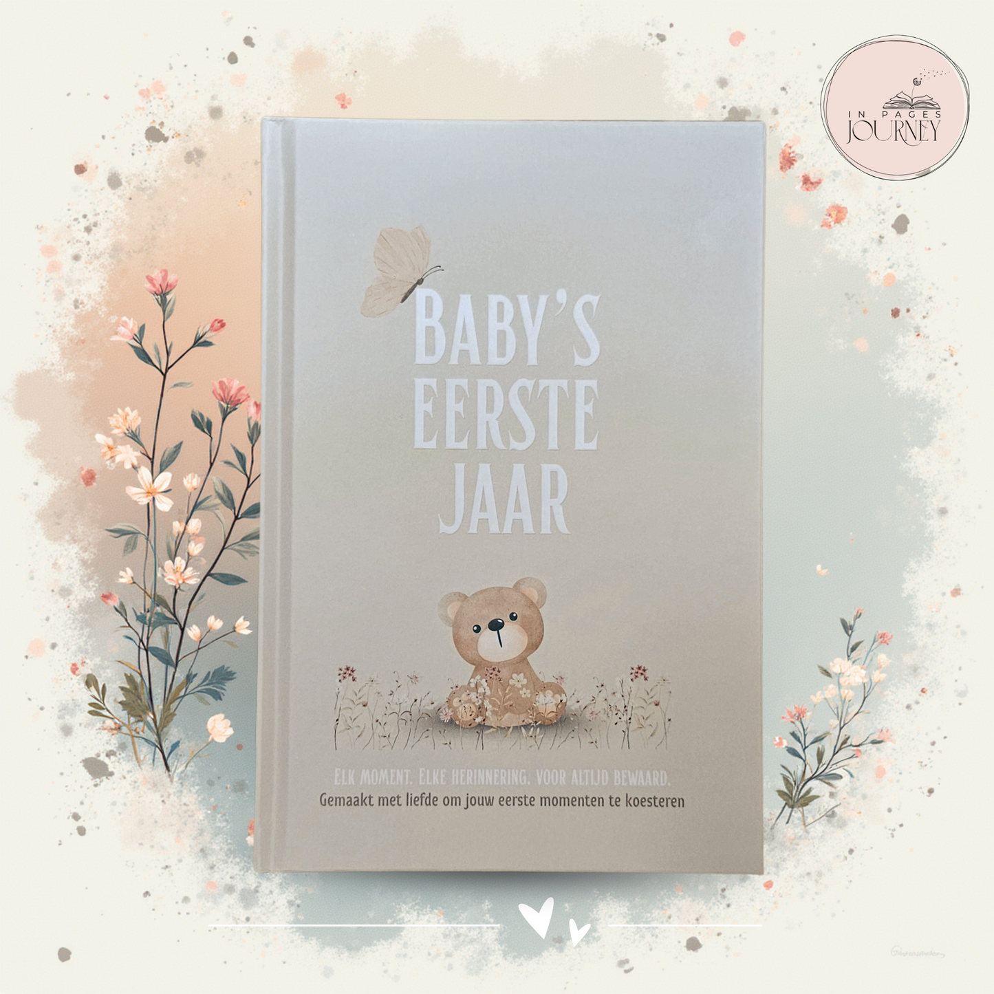 Baby's Eerste Jaar | Van Zwangerschap tot Eerste Verjaardag | Verkrijgbaar in 3 pasteltinten