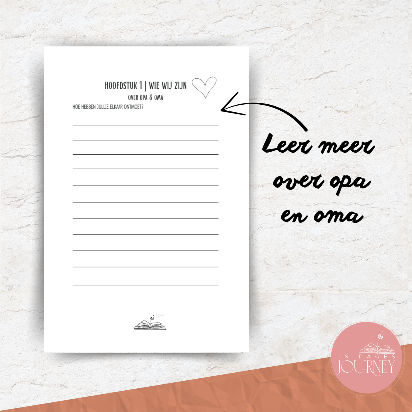 Oppasdagen bij Opa & Oma | herinneringsdagboek